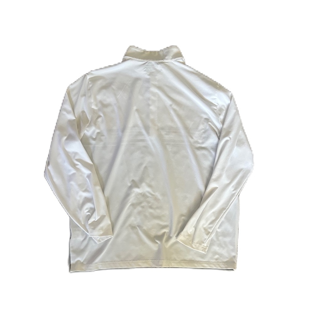 Antigua Men's Bender 1/4-Zip Golf Performance Pullover W/ Duck, XL White/Gray - Picture 3 of 8